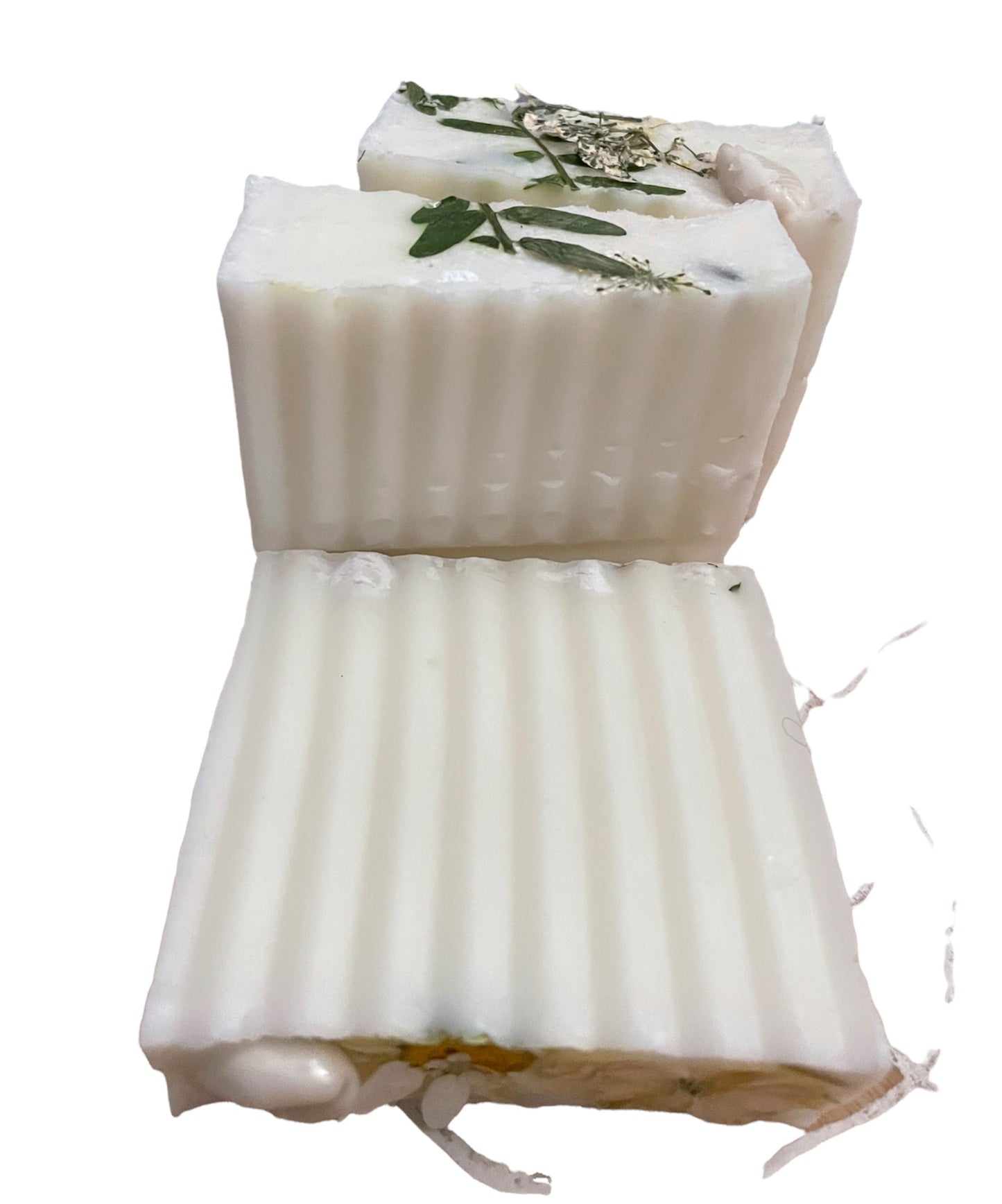 White bath soap